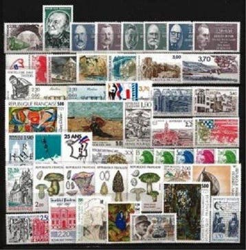 Frankrijk 1986/1990 - Achtereenvolgende sets van 5 volledige