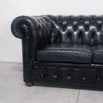 Chesterfield style - Sofa - club - Leder, Hout - Vintage