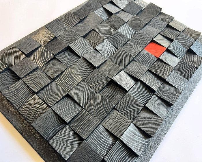 Modern Mozaïek - WoodbyLukas Lukasz Kacprzuk - 2020+ -, Antiek en Kunst, Kunst | Designobjecten
