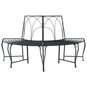 vidaXL Boom Bank 4-Aantal zitplaatsen 160 x 80 x 89 cm Staal, Verzenden
