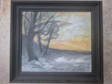 Albert Saverys (1886 -1964) - Landschap met boom