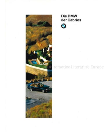 1995 BMW 3 SERIE CABRIOLET BROCHURE DUITS