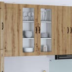 vidaXL Keukenkast aan de muur Lucca Artisanaal eiken 80 x 31, Huis en Inrichting, Verzenden, Nieuw