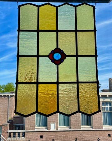Glas-in-loodraam - 1950-1960