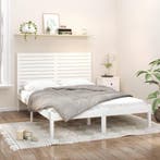 vidaXL Bedframe massief hout wit 160x200 cm, Verzenden, Nieuw