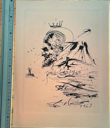 Salvador Dali (1904-1989) - Estudio para un sueño (La vida