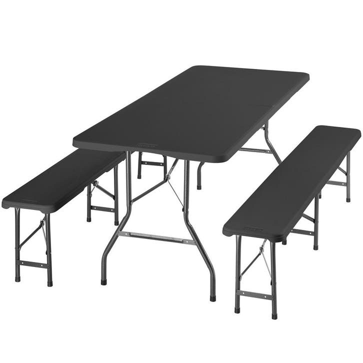 Campingtafelset Panja, opvouwbaar, weerbestendig, 8 personen, Caravans en Kamperen, Kampeeraccessoires, Verzenden