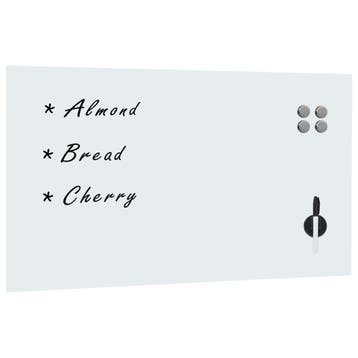 vidaXL Magneetbord wandmontage 120x60 cm glas, Verzenden, Nieuw in verpakking