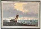 Fernande Moerman (1943-2007) - Botters in volle zee