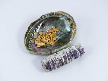 Set Abalone - Abalone Schelp, Smudgestick en Palo Santo S..., Ophalen of Verzenden, Nieuw