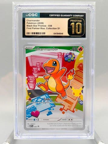 Pokémon Graded card - Charmander - First Partner, Hobby en Vrije tijd, Verzamelkaartspellen | Pokémon, Nieuw