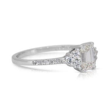 Ring - 18 karaat Witgoud - 1.28ct. tw. Diamant (Natuurlijk)