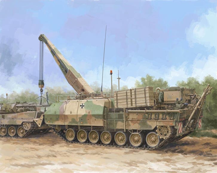 Hobby Boss 84566 Bergepanzer BPz3A1 Buffalo ARV Bouwpakket, Hobby en Vrije tijd, Modelbouw | Auto's en Voertuigen, Overige typen