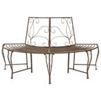 vidaXL Boom Bank 4-Aantal zitplaatsen 160 x 80 x 89 cm Staal, Verzenden, Nieuw