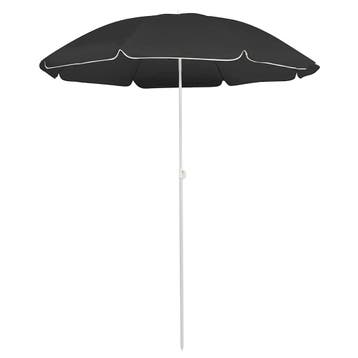 vidaXL Parasol met stalen paal 180 cm antracietkleurig, Verzenden, Nieuw