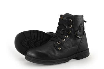 Keq Veterboots Meisjes in maat 30 Zwart, Verzenden, Jongen of Meisje, Keq, Schoenen
