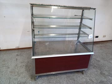 Gebaksvitrine - B118 x D70 x H135 cm - neutraal