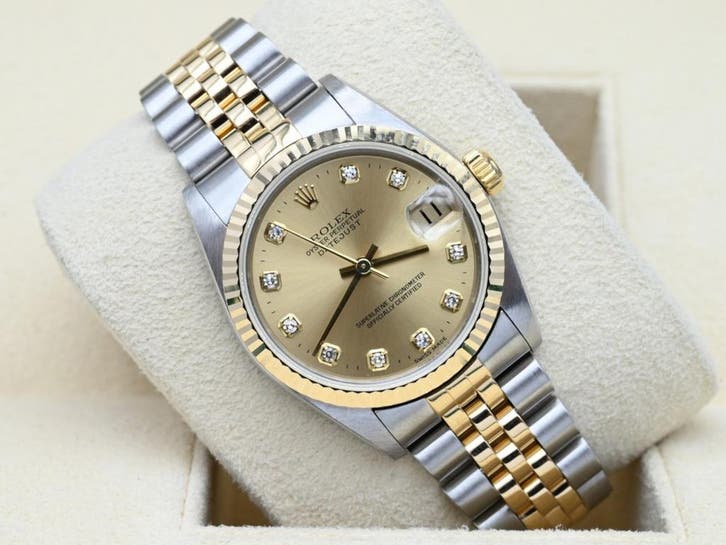 Rolex Datejust Ref. 78273 Year 2001 (Box & Papers), Handtassen en Accessoires, Horloges | Dames, Goud, Zo goed als nieuw, Goud
