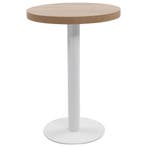 vidaXL Bistrotafel 60 cm MDF lichtbruin, Huis en Inrichting, Verzenden, Nieuw