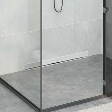 vidaXL Wandgemonteerde Doucheafvoer Zilver 80 cm Roestvrij, Verzenden, Nieuw