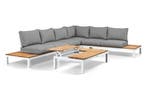 Suns Memphis loungeset XL light antracite - wit frame –, Nieuw