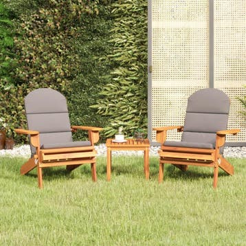 vidaXL 3-delige Loungeset Adirondack massief acaciahout, Verzenden, Loungeset