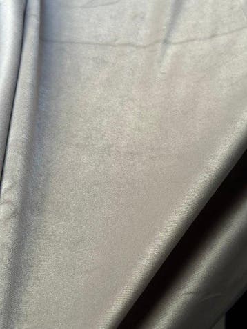 Prestigieuze parelgrijze fluwelen stof - Gordijnstof - 2.88, Antiek en Kunst