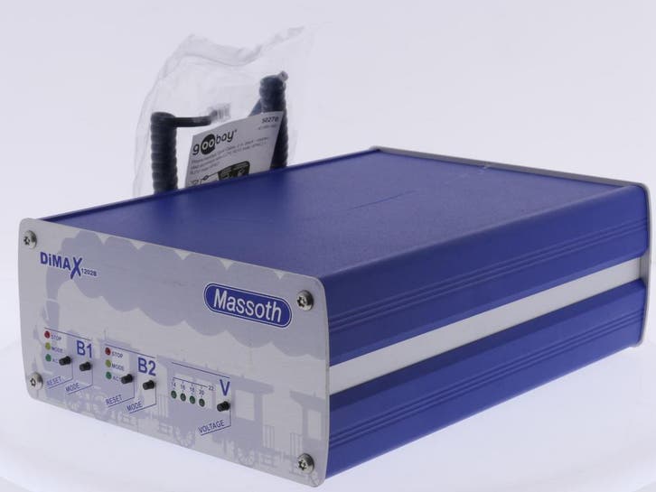 Massoth 8137501 DiMAX 1202B Digitalbooster (2x6A), Hobby en Vrije tijd, Modeltreinen | Overige schalen, Overige typen, Gebruikt