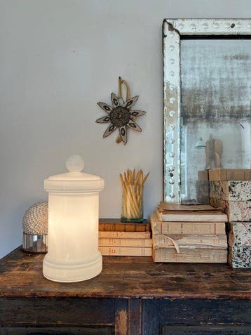Tafellamp - Glas - Opaline lamp
