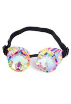 Goggles Steampunk Bril Regenboog Ecoline Montuur Caleidoscoo, Ophalen of Verzenden, Nieuw