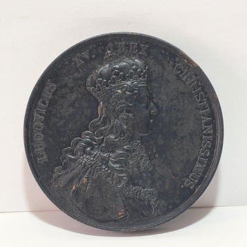 Frankrijk. Medaglia in bronzo Louis XV. Reims 25 octobre