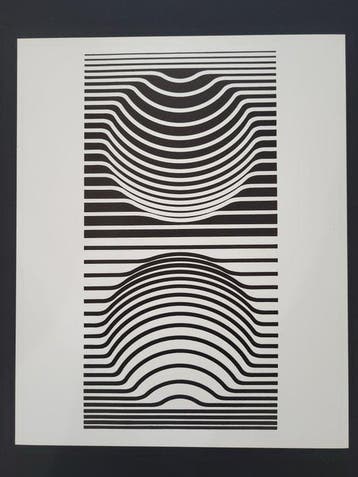 Victor Vasarely (1906-1997) - Vasarely, Sir - Ris, 1952.