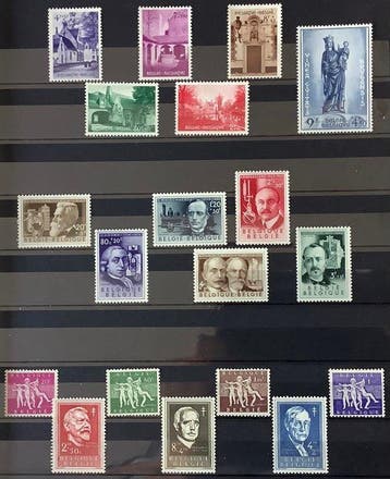 Belgique 1952/1955 - Postfris - OBP 879 tot 985, Postzegels en Munten, Gestempeld