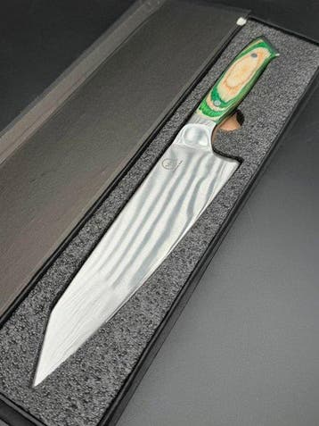 Keukenmes - Japanse stijl. Handgemaakt keukenmes.