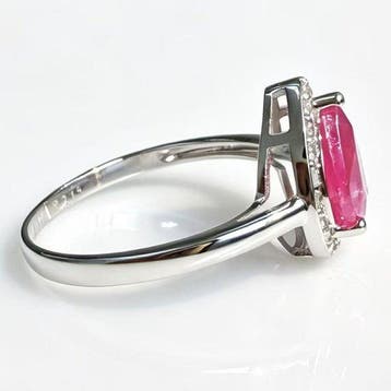 Zonder minimumprijs - Ring - 14 karaat Witgoud - 2.30ct. tw., Nieuw
