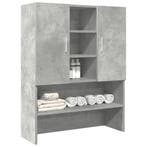 vidaXL Wasmachinekast 70,5x25,5x90 cm betongrijs, Verzenden, Nieuw