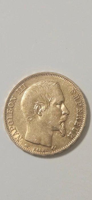 France. Napoléon III. 20 Francs 1857-A, Paris