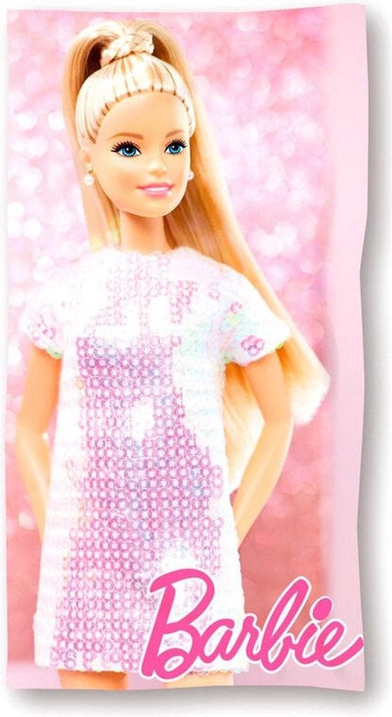 Barbie Strandlaken 70 x 140 cm, Verzamelen, Film en Tv, Nieuw, Ophalen of Verzenden