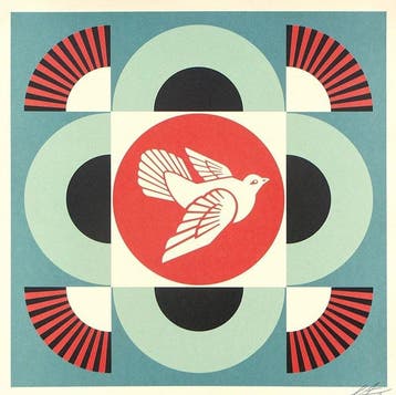 Shepard Fairey (OBEY) - Obey Giant - Geometric Dove * Blue -
