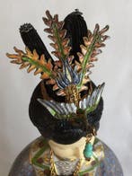 Beeldje - Elegante Geisha - Vintage cloisonnée Reissouvenir