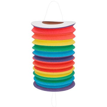 Regenboog Lampion Papier 16cm, Verzenden