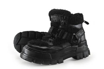 Buffalo Veterboots in maat 37 Zwart, Kleding | Dames, Schoenen, Verzenden, Zwart, Overige typen, Zo goed als nieuw