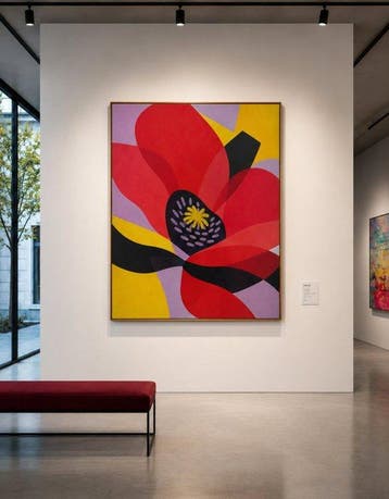 Xandro Peña - Papaver, Antiek en Kunst