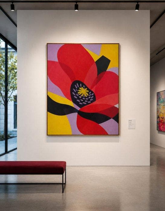 Xandro Peña - Papaver, Antiek en Kunst, Kunst | Designobjecten