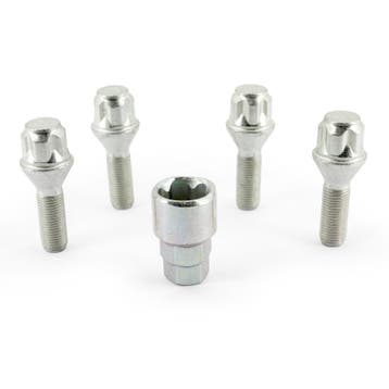 H&R Wielslotenset M12x1.25x30mm konisch - 4 slotbouten incl., Auto-onderdelen, Verzenden, Nieuw