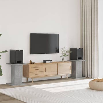 vidaXL Speakerstandaards 2 st 30x30x60 cm bewerkt hout, Verzenden