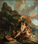 Johann Herman Faber (1734-1800) - Trionfo di Galatea, Antiek en Kunst
