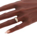 Ring - 18 karaat Geel goud - Parel - Opal Vintage antiek, Nieuw