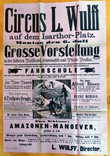 Circus Lorenz Wulff. - Grosse Vorstellung in der höheren, Antiek en Kunst