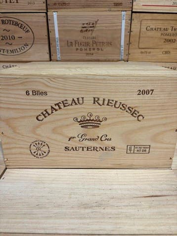 2007 Château Rieussec - Sauternes 1er Grand Cru Classé - 6, Verzamelen, Nieuw